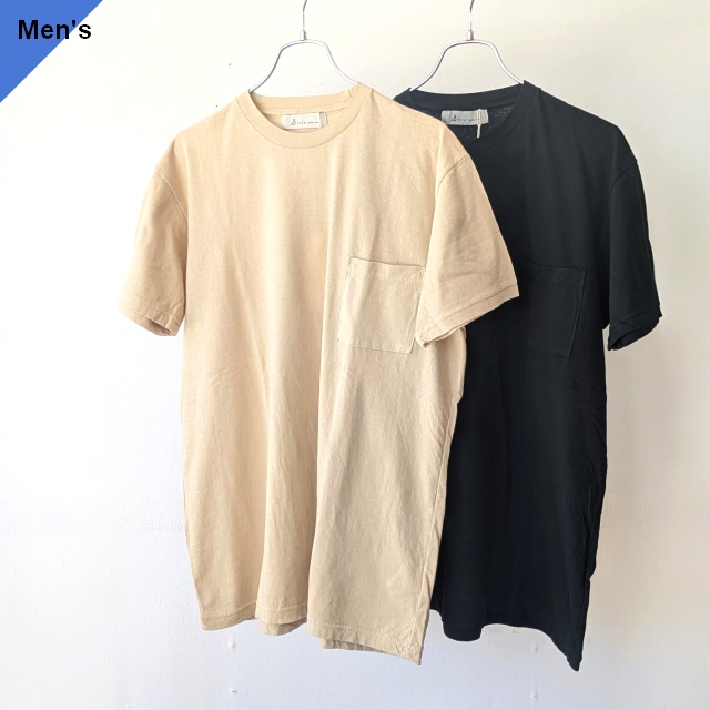 Siora ムラ糸丸胴天竺ポケットTシャツ 38-S/S Tee