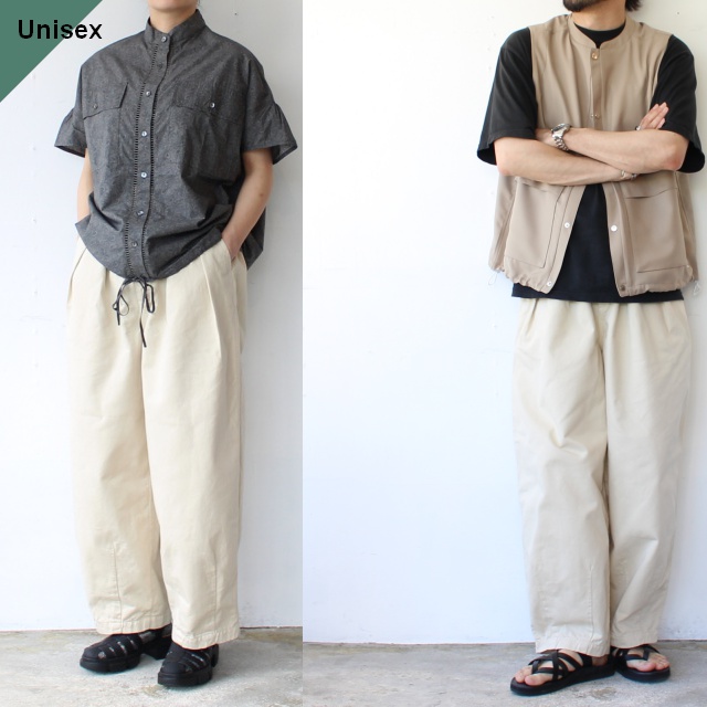 HARVESTY　Chino Circus Pants -Narrow チノサーカスパンツナローシルエット　（Ivory）