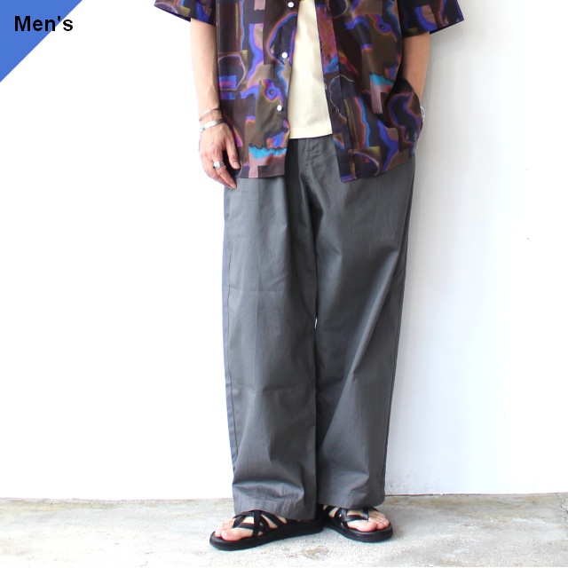 Upscape Audience グランジーン・イージーワイドトラウザー Granjean-Wide Tapered Easy Trousers　（Gray）