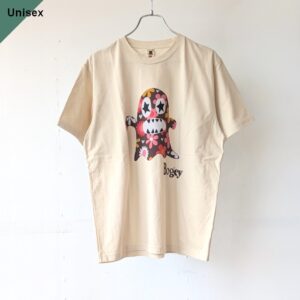 Bohemians　Printed T-shirt　「Flower Bogey」　 【Regular Fit】　（Beige）