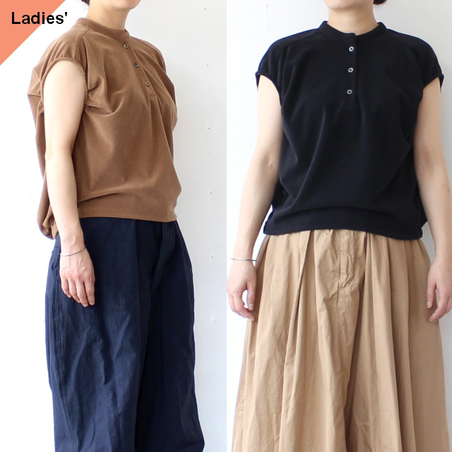 IKITSUKE パイルタックフレンチスリーブTee