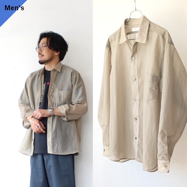 melple リップストップシアーシャツ Logan Sheer Shirt