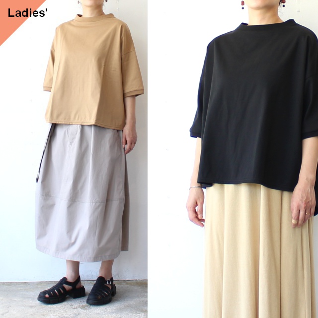 sasanqua by trees カンドウ天竺５分袖Tee　Kando Half-sleeve Tee