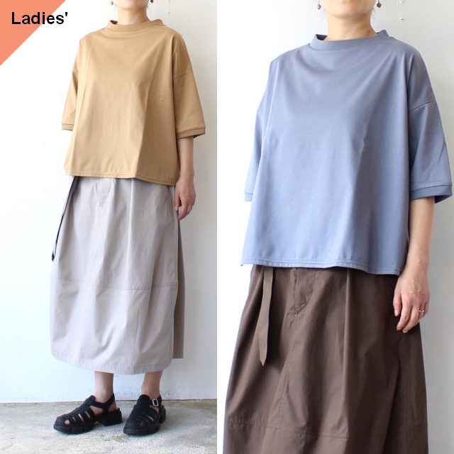 sasanqua by trees カンドウ天竺５分袖Tee　Kando Half-sleeve Tee