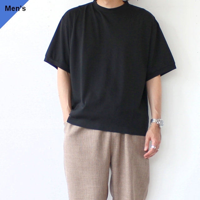 Siora リラックスラウンドヘムTシャツ / Double rib pullover