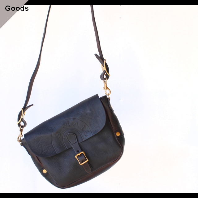 vasco　Leather Postman Shoulder Bag – SMALL – VS-249L （BLACK）