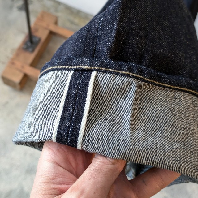 Orgueil 14oz本藍デニムワイドトラウザー / Tailor Jeans Wide Straight OR-102 (ONE WASH) - 画像 (4)