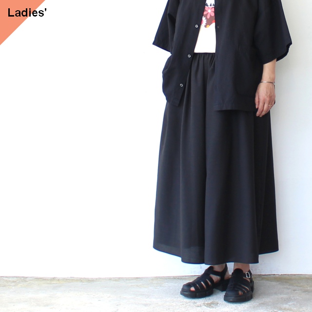 FANTASTICDAYS ブライト糸ローンスカートパンツ POSTSKIRT (Black)