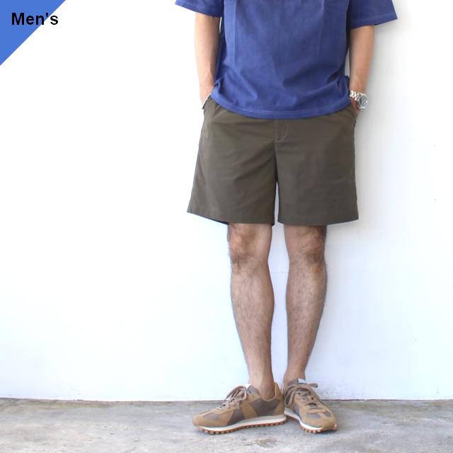 FANTASTICDAYS ドットエアシャンブレーショーツ EASY SHORTS-M-241-01　（Mocha）
