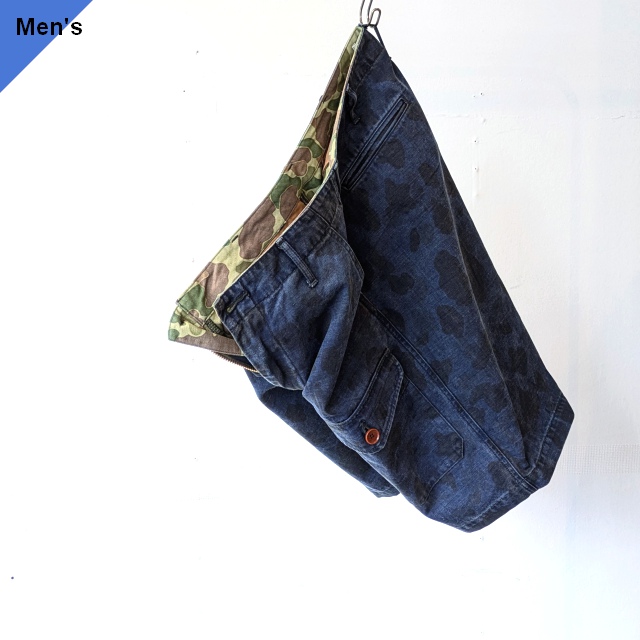 PREQUEL インディゴダックハンターカモショーツ Combat Indigo Field Shorts