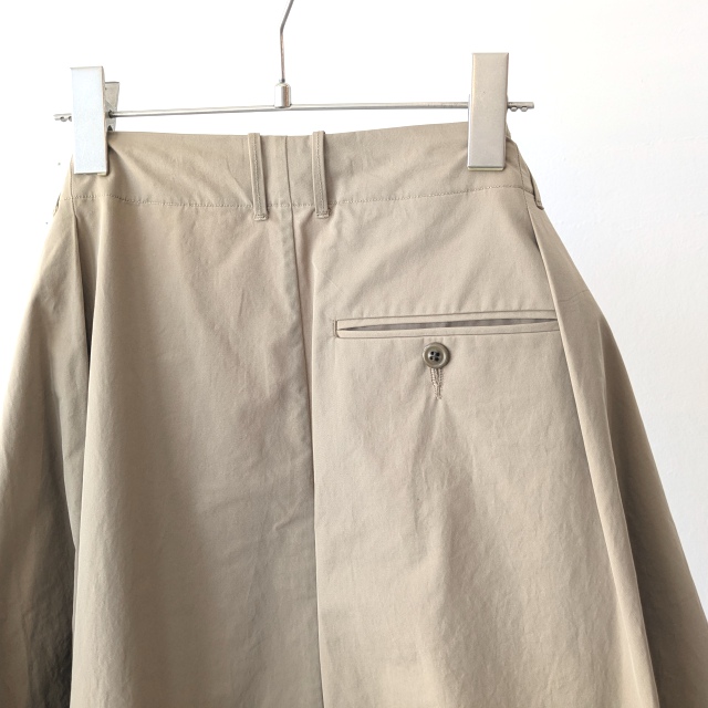 HAVERSACK 塩縮ツイルコクーンスカート Salt-Shrinking Twill Cocoon Skirt / 362622 (Beige) - 画像 (5)