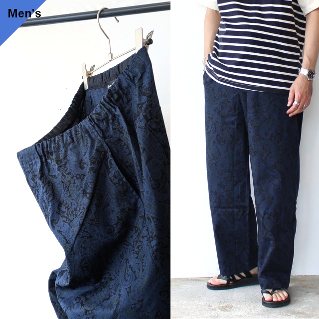 Upscape Audience オーバーダイポプリンワイドイージーパンツ 3.5oz Over Dyed-Poplin Wide Easy Pants