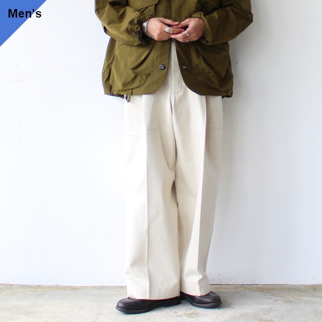 HAVERSACK 先染めデニムユーティリティトラウザー Denim utility trousers 　（Off White）