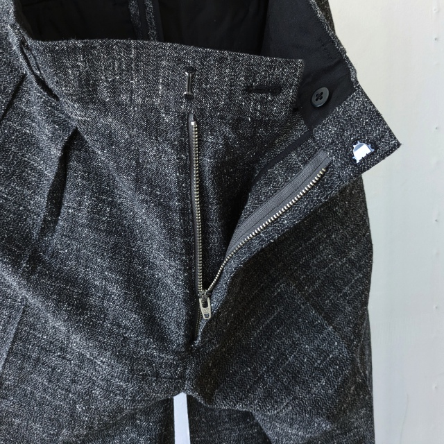 FANTASTICDAYS コットンネップワイドトラウザー 2PWIDE-M-263-01 (Black) - 画像 (4)