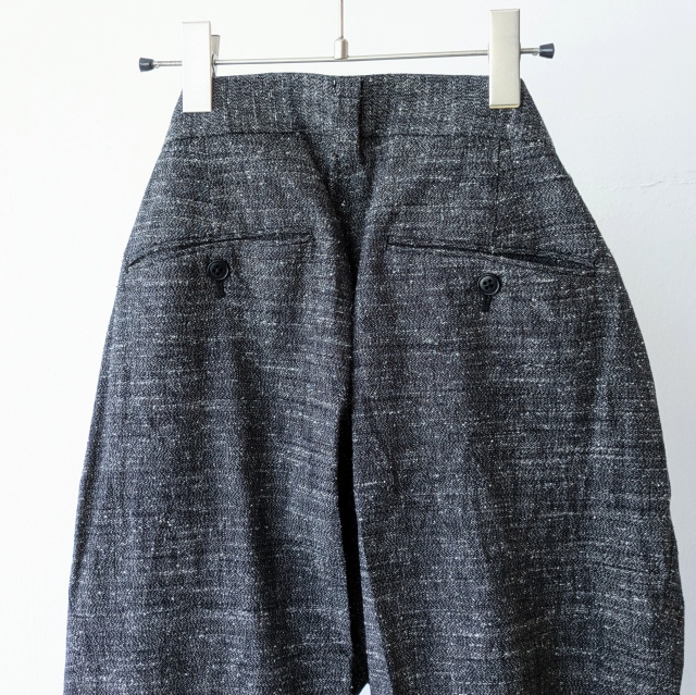 FANTASTICDAYS コットンネップワイドトラウザー 2PWIDE-M-263-01 (Black) - 画像 (5)