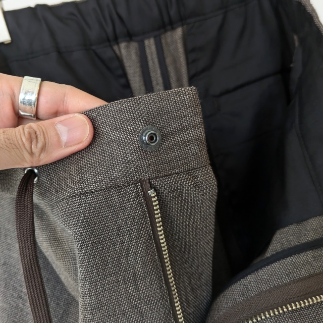 FANTASTICDAYS TRシャンブレーイージーパンツ UNCLE-M-263-01 (Brown) - 画像 (5)