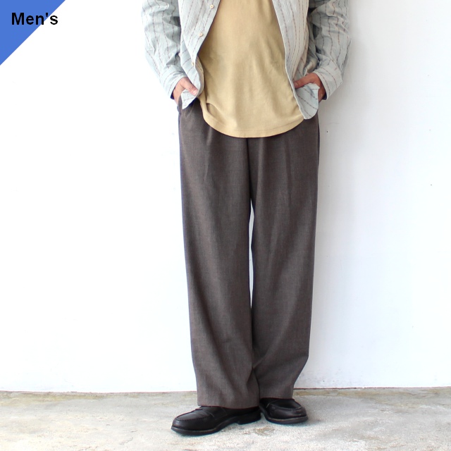 FANTASTICDAYS TRシャンブレーイージーパンツ UNCLE-M-263-01　（Brown）