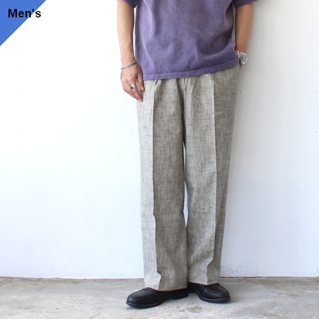 FANTASTICDAYS コットンネップワイドトラウザー 2PWIDE-M-263-01　（Ivory）