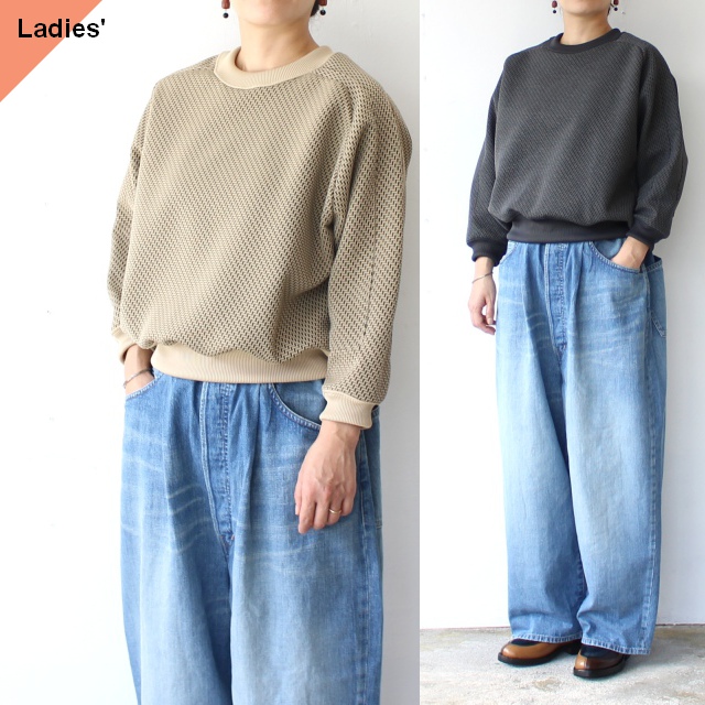IKITSUKE ジャガードクルーネックプルオーバー