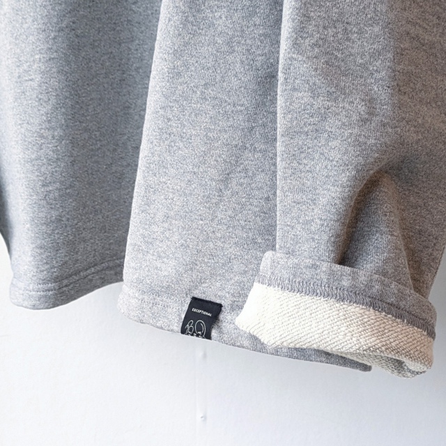 PREQUEL ヘンリーネックスウェット Henley Sweat Shirt (Gray) - 画像 (5)