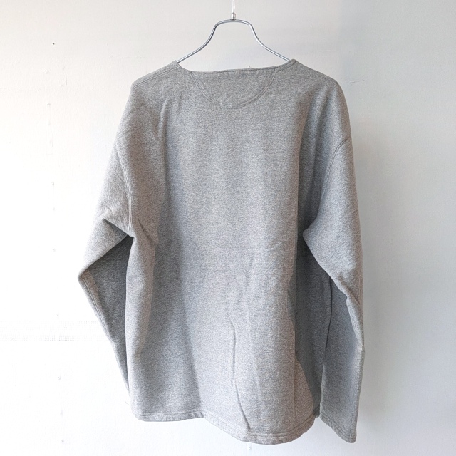 PREQUEL ヘンリーネックスウェット Henley Sweat Shirt (Gray) - 画像 (4)