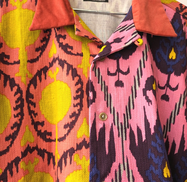 Bohemians コンビネーションオープンカラーシャツ ANOR- Pripera × Corduroy Combi Open Collar Shirts (Pink) - 画像 (4)
