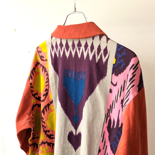 Bohemians コンビネーションオープンカラーシャツ ANOR- Pripera × Corduroy Combi Open Collar Shirts (Pink) - 画像 (5)
