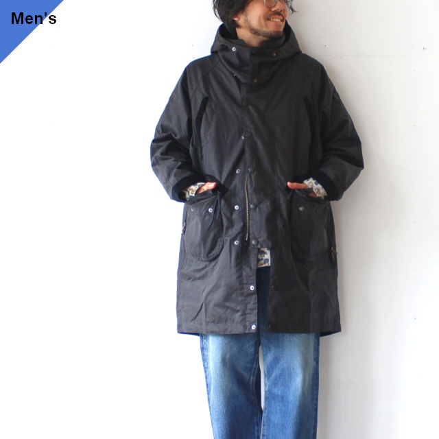norbit × Barbour　Long Wax Jacket　（Navy）
