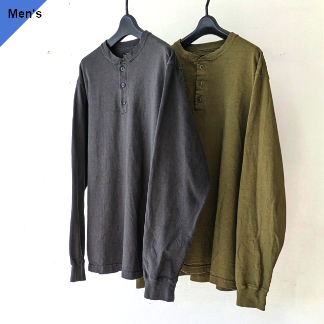 Orgueil ラフィー天竺ヘンリーネックロングスリーブTee　Henry-neck Long Sleeve Tee / OR-9115