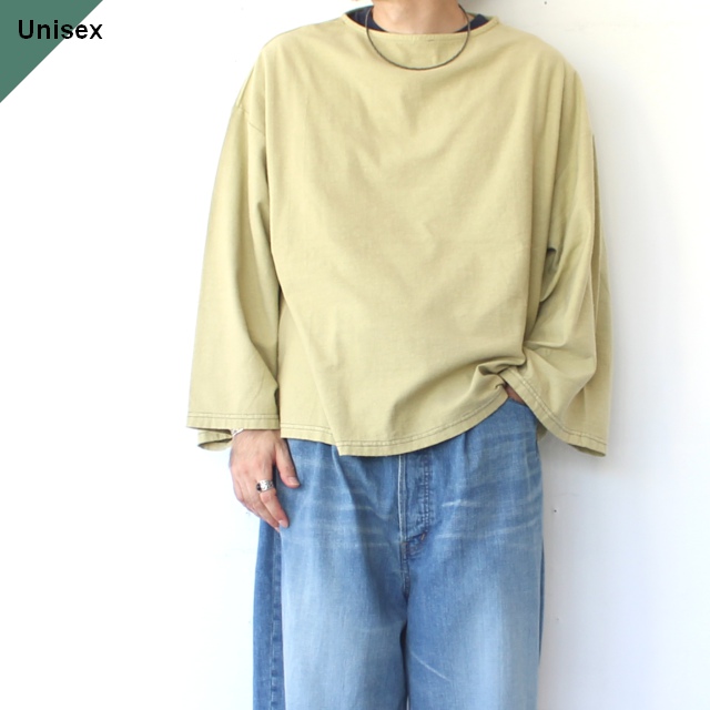 YULA シルク×コットンBIG-Tee　Silk Cotton Big-T　（Cream）